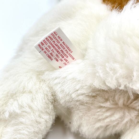 SKM Cat Plush Orange White Kitten Pink Nose Yellow Eyes Floppy Stuffed Vintage - Picture 3 of 9